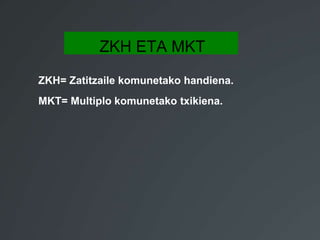 ZKH ETA MKT 
ZKH= Zatitzaile komunetako handiena. 
MKT= Multiplo komunetako txikiena. 
 