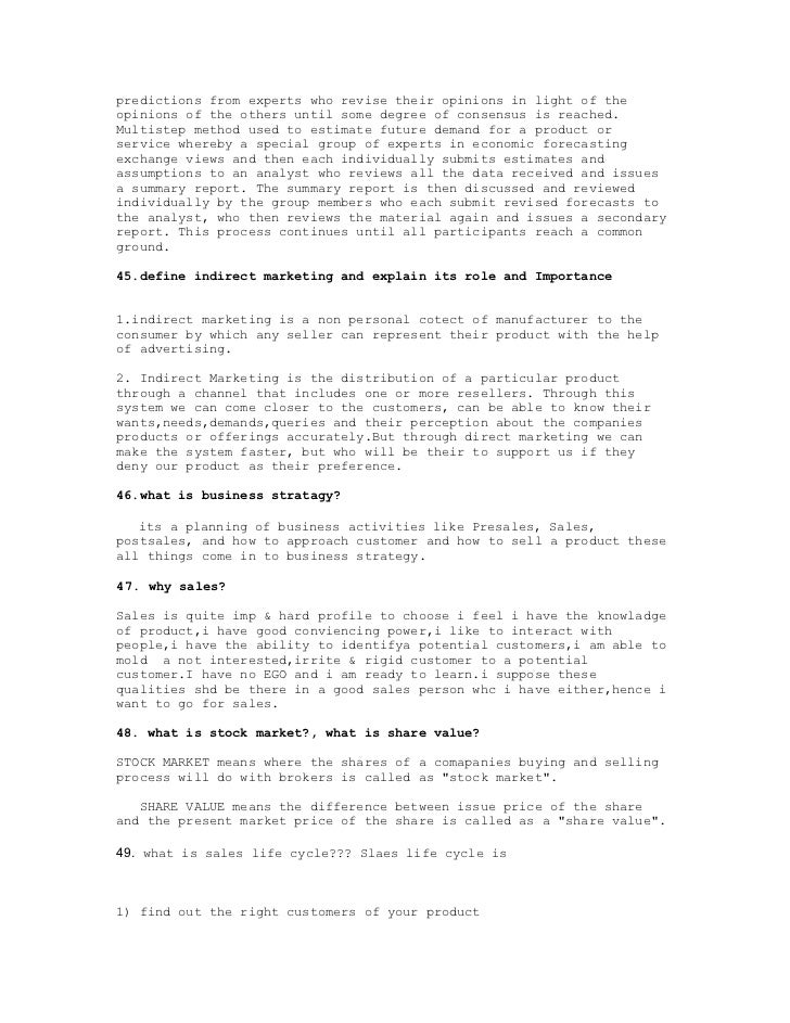 marketing job interview questions pdf