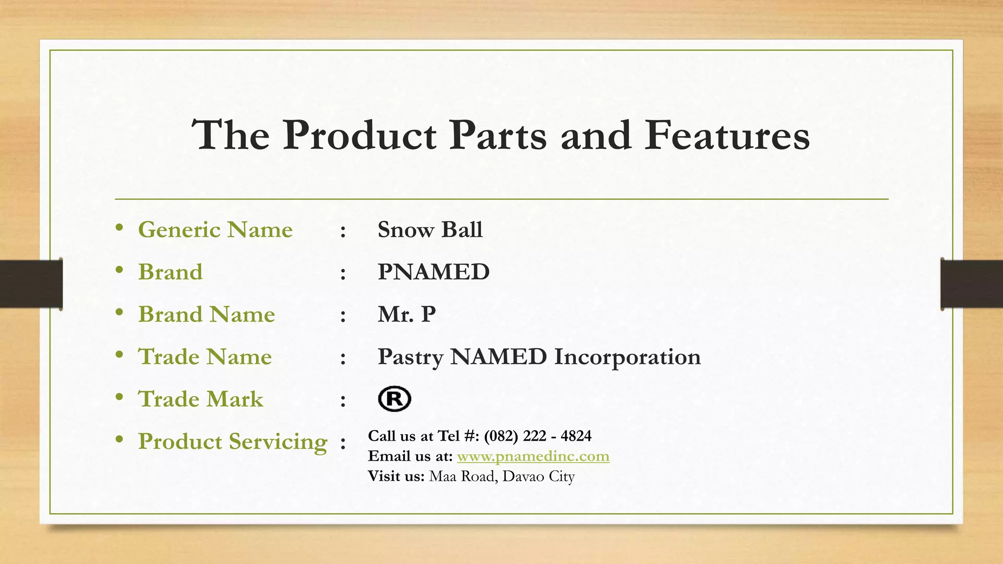 Product Presentation Sample Using Text Product Presentation Sample | PPTX