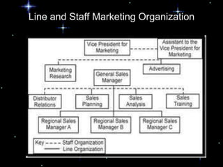 Line and Staff Marketing Organization
 
