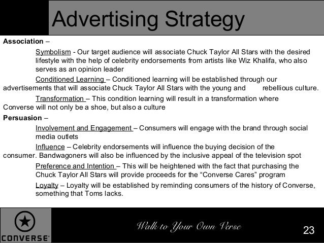 converse marketing plan