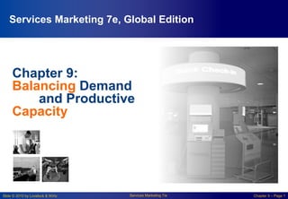Slide © 2010 by Lovelock & Wirtz Services Marketing 7/e Chapter 9 – Page 1
Chapter 9:
Balancing Demand
and Productive
Capacity
Services Marketing 7e, Global Edition
 