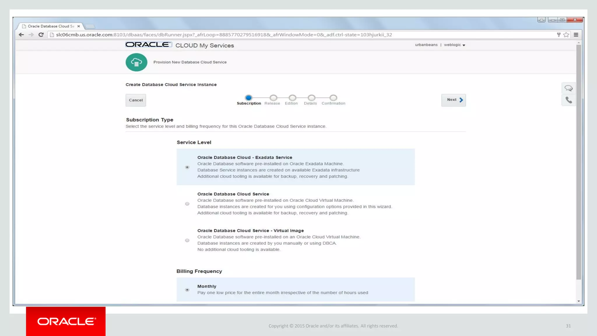 Copyright © 2015 Oracle and/or its affiliates. All rights reserved. 31
 