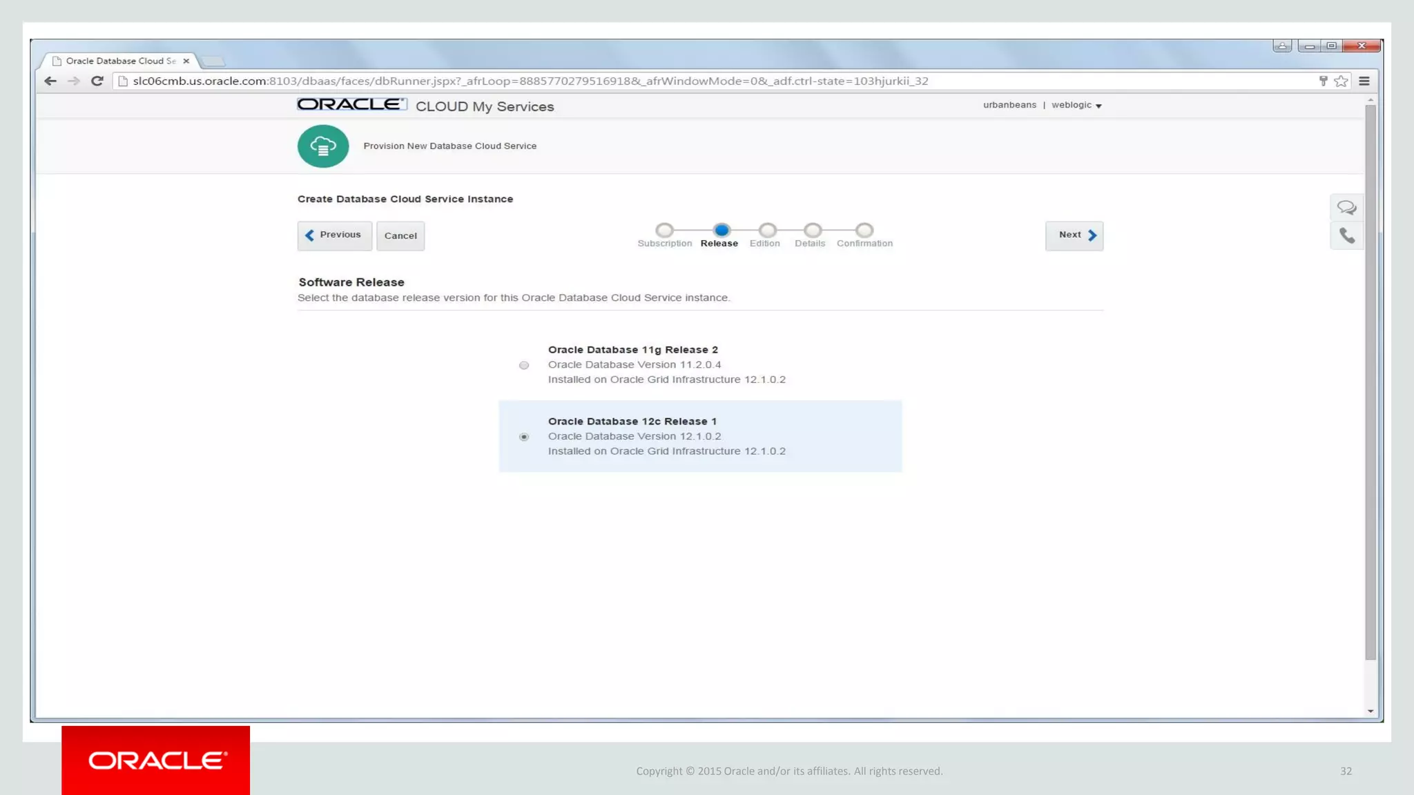 Copyright © 2015 Oracle and/or its affiliates. All rights reserved. 32
 