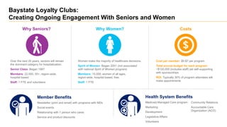 Baystate Loyalty Clubs:
Creating Ongoing Engagement With Seniors and Women
Over the next 20 years, seniors will remain
the...