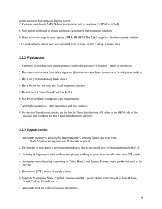 Sample Marketing Plan