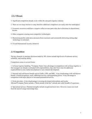 Sample Marketing Plan