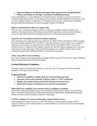 Sample Marketing Plan