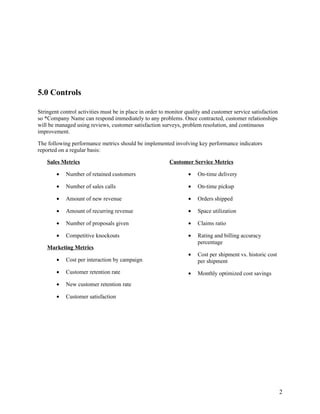 Sample Marketing Plan