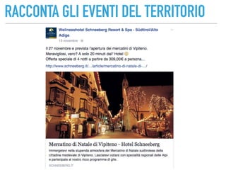 RACCONTA GLI EVENTI DEL TERRITORIO
 