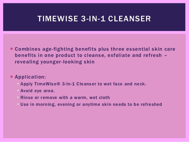timewise cleanser 3 in 1