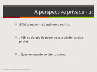 
Me Militão Ricardo mrmaya@uol.com.br
Cultura DigitalCyberativismo no séc XXI
 