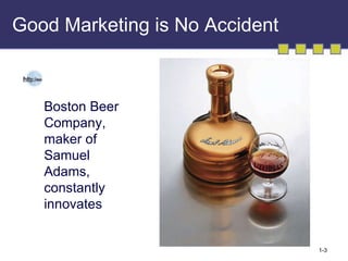 Good Marketing is No Accident Boston Beer Company, maker of Samuel Adams, constantly innovates 