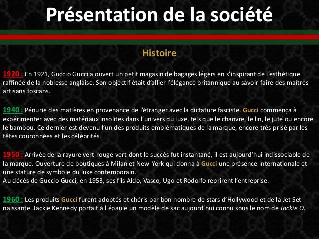 gucci entreprise