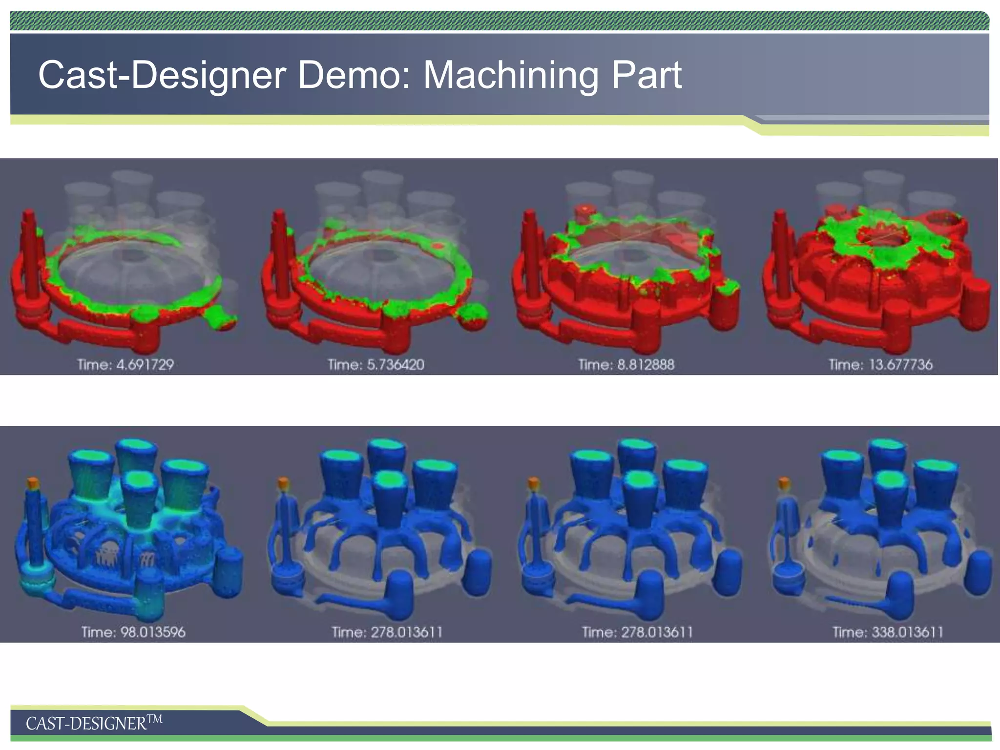 CAST-DESIGNERTM
Cast-Designer Demo: Machining Part
 