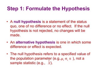 Market Research Presentation - Hypothesis Testing | PPT