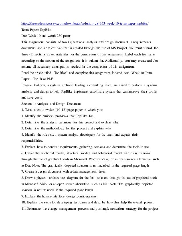 Term paper topbike 06 picture