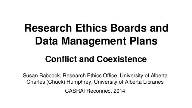 Conflict between research and ethics paper