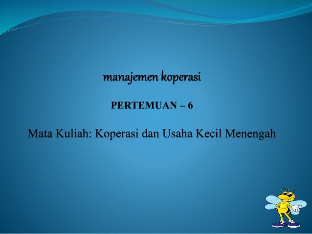 Manajemen Koperasi 6