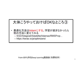 10
From 0から作るDeep Learning勉強会（矢野氏作）
 