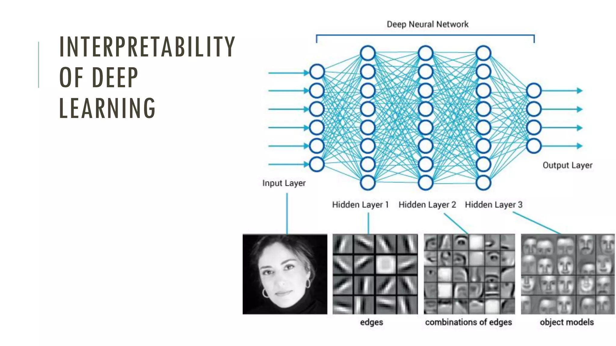 INTERPRETABILITY
OF DEEP
LEARNING
 