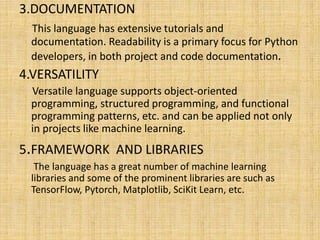 Machine learning libraries with python | PPTX