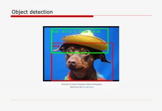 Object detection
 