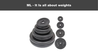 ML - It Is all about weights
 