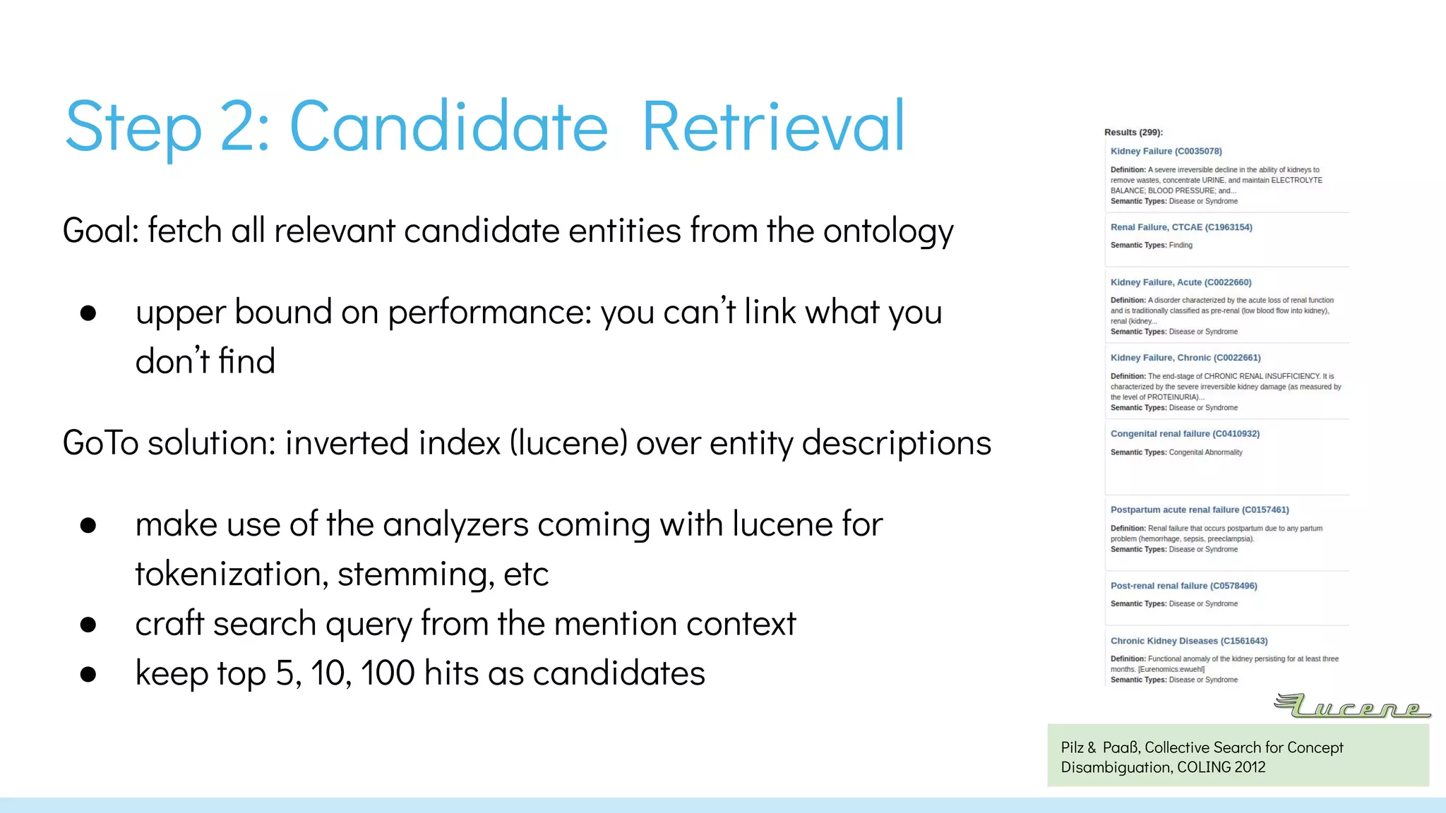Biomedical Entity Linking - Introduction, approaches, challenges