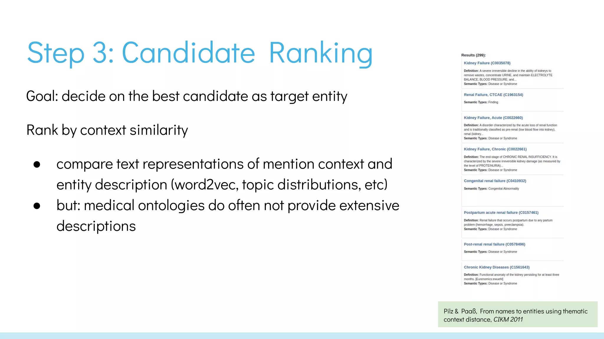 Biomedical Entity Linking - Introduction, approaches, challenges