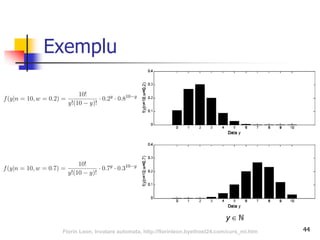Exemplu
44
y  ℕ
Florin Leon, Invatare automata, http://florinleon.byethost24.com/curs_ml.htm
 