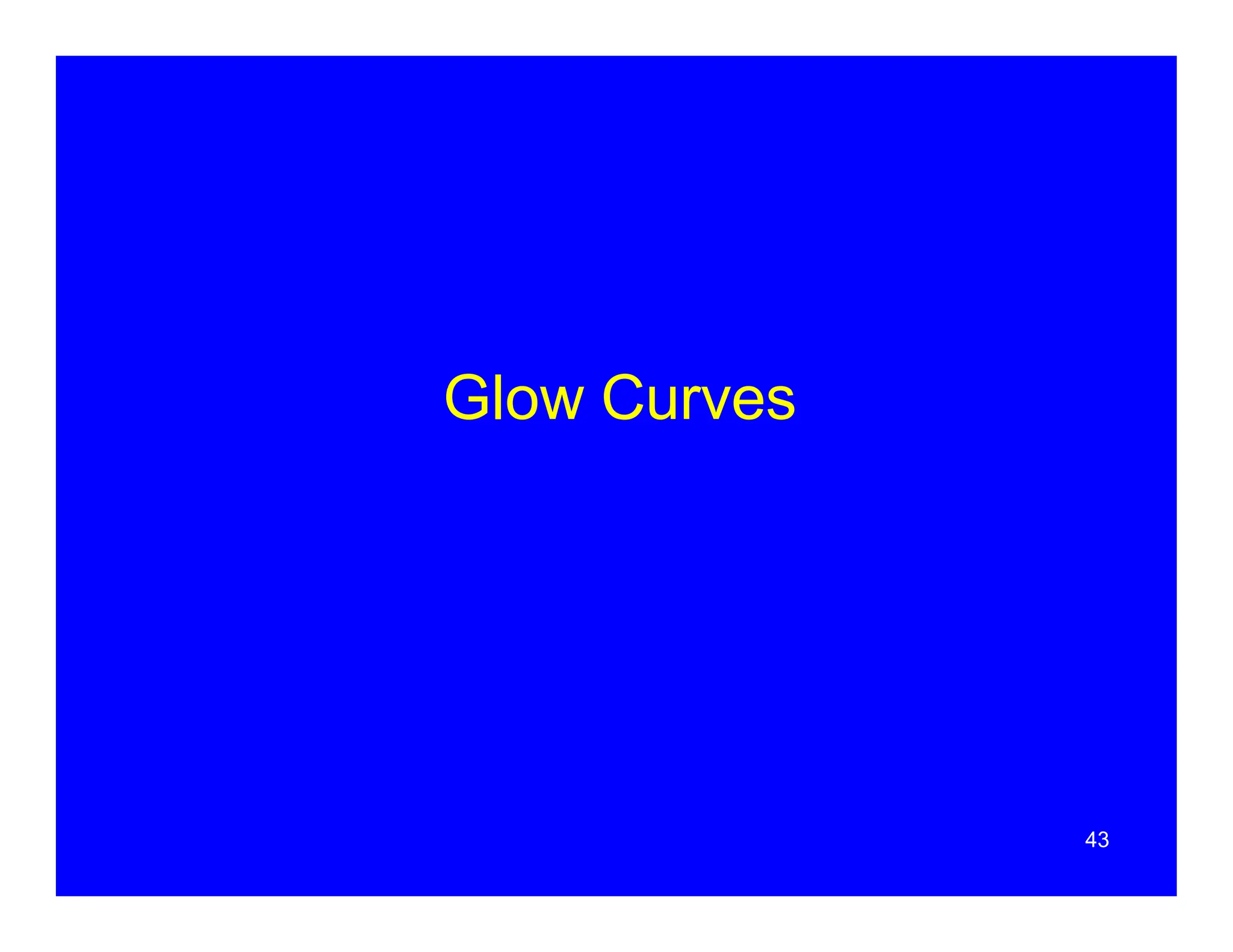 Glow Curves
43
 