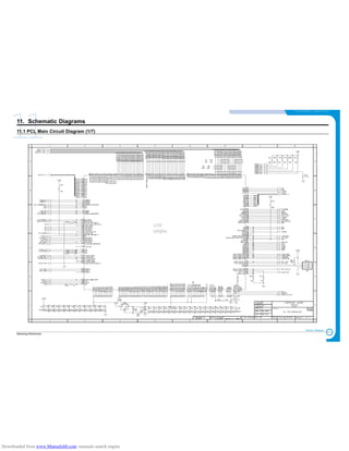 11-1
Samsung Electronics
S C H E M ATIC DIAG R A M S
Service Manual
1111. Schematic Diagrams
11.1 PCL Main Circuit Diagram (1/7)
Downloaded from www.Manualslib.com manuals search engine
 