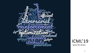 12/05/2019 24
ICML’19
Ignore the obvious
 