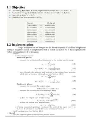 8x3x8 Multi layer perceptron training using Python Code | PDF | Free ...