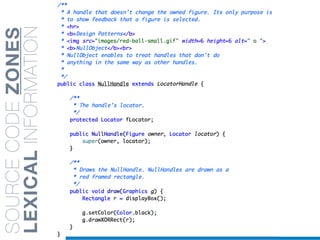 SOURCECODEZONES
LEXICALINFORMATION
 