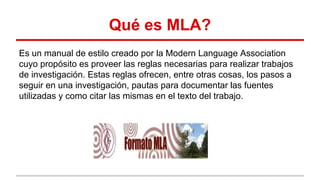 MLA | PDF