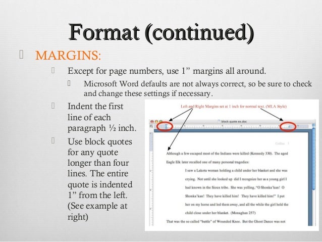 mla style example of a mla format paper