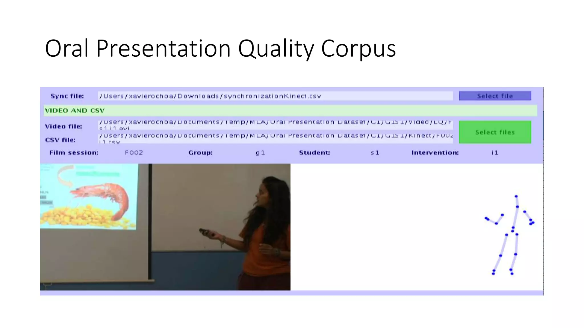 Oral Presentation Quality Corpus
 