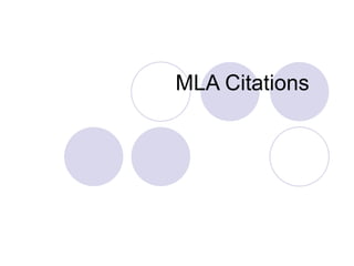 MLA Citations 