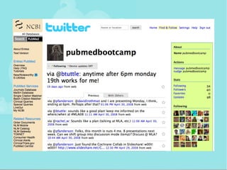 Twitter - Pubmed Bootcamp 