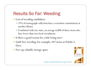 Strategies for Preserving Maine's Collection in Print