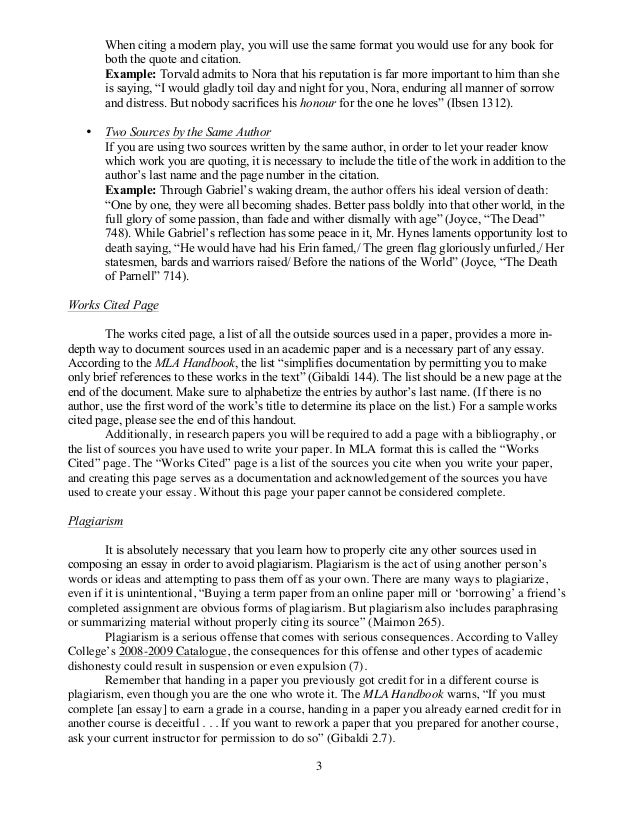 example of literature review mla