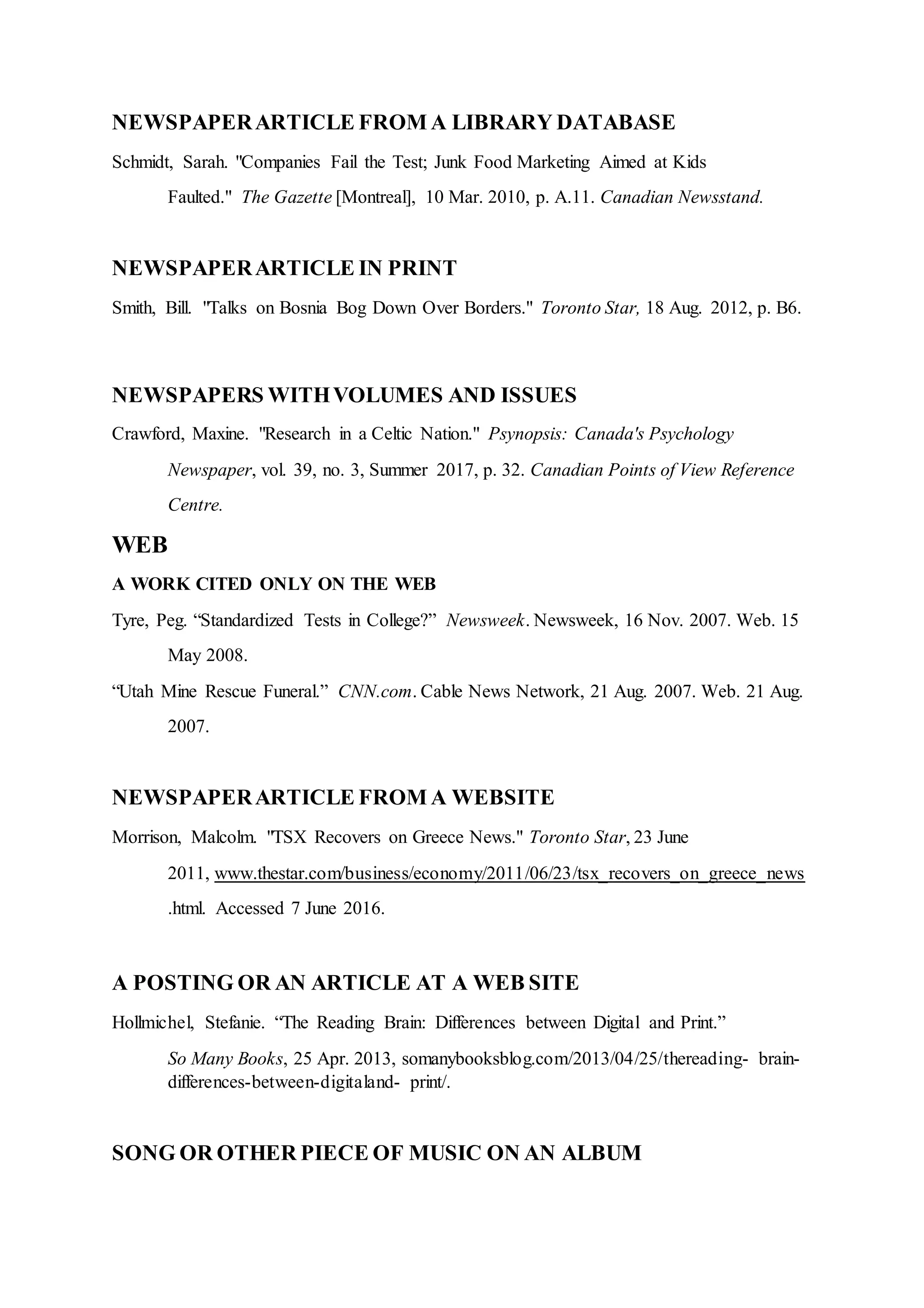 Mla 8 format | PDF