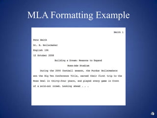 MLA, APA | PPT