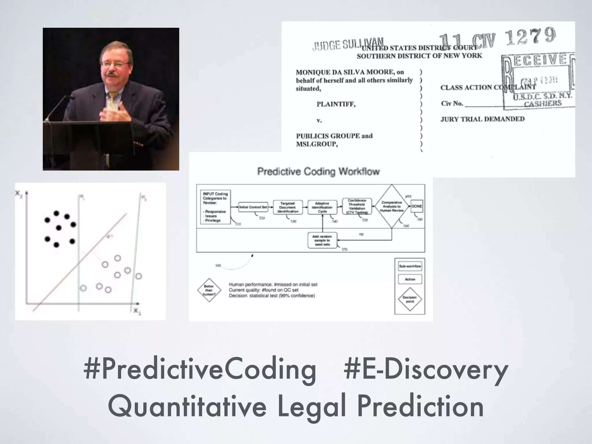 #PredictiveCoding #E-Discovery
Quantitative Legal Prediction
 