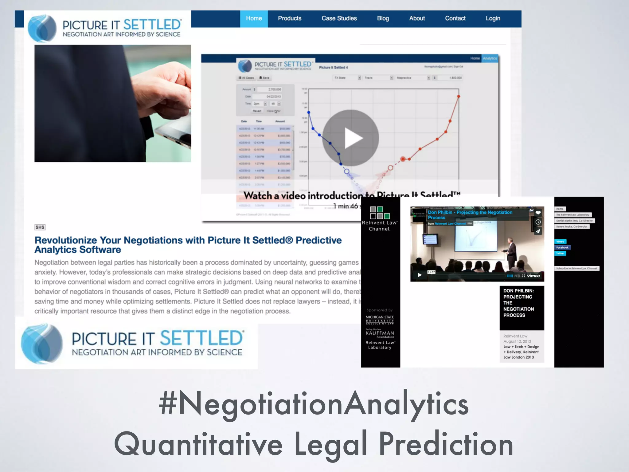 #NegotiationAnalytics
Quantitative Legal Prediction
 