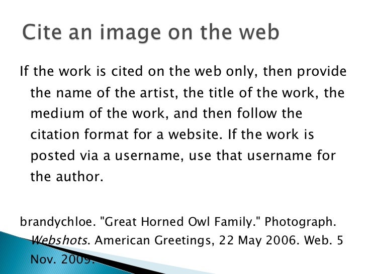 website mla citation format
