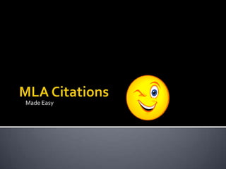 MLA Citations Made Easy 