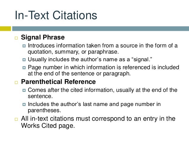 Mla Citations Mla Citations